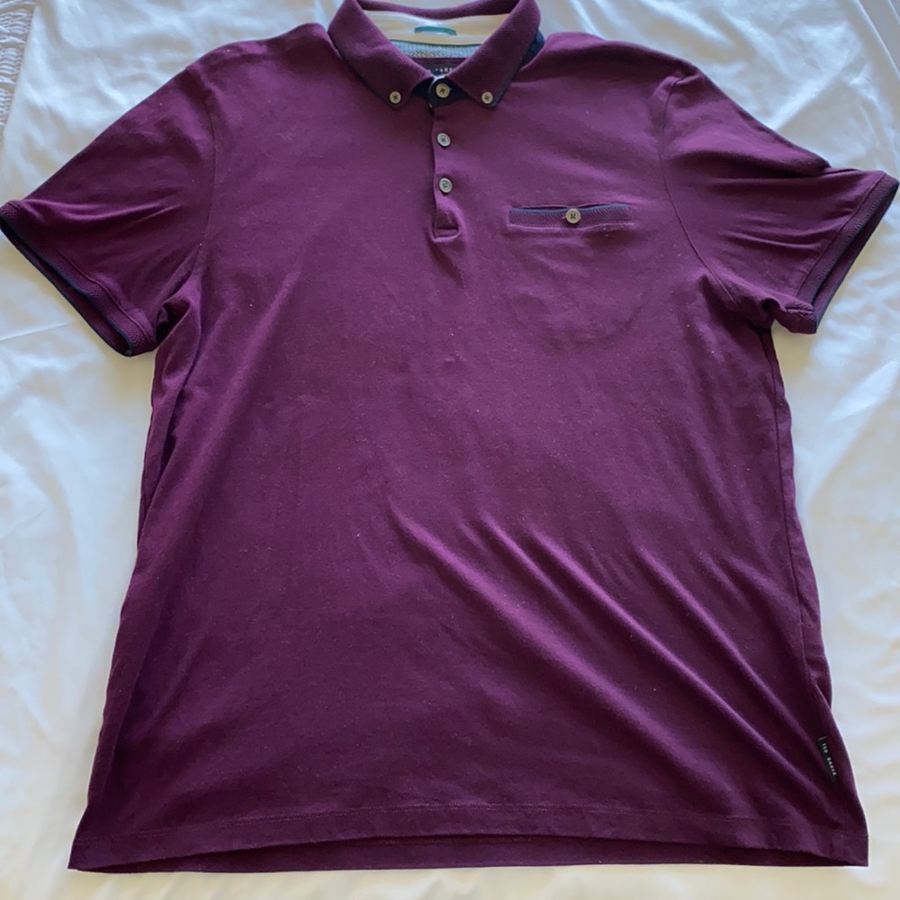 Ted Baker Maroon/Purple Polo
